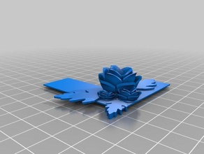 letter l flowers vintagescrap 3d printing 3d print model - Mito3D
