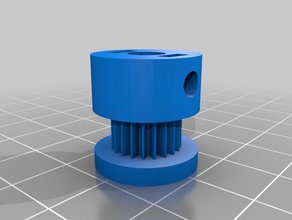 pulley m5 - gt2 20 teeth 3d printing cnc 3d print model - Mito3D