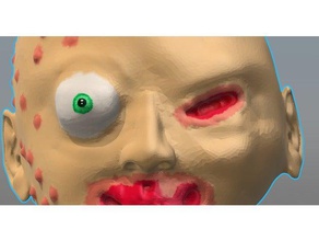 raccapricciante bambino testa sculture baby babyhead inquietante manichino strano zombie 3d print model - Mito3D