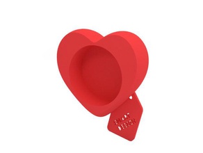 tealight holder - heart decor 3dprintable 3d easy print candle candleholder candles candlestick decoration decorations decorative fully printable funny gift hearts valentines day home led light lighting love makeprintable practical printed one piece tealightholder tea unique useful valentine gifts 3d print model - Mito3D