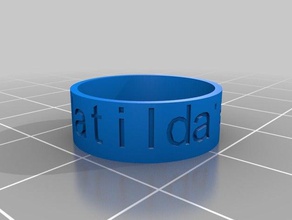 matilda's ring rings customized 3d print model - Mito3D