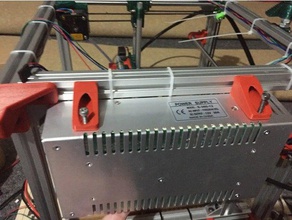 tslot power supply mount 3d printer parts openscad 3d print model - Mito3D
