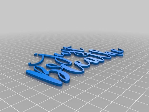 sadece nefes alyazıhurda 3d baskı 3D print model - Mito3D