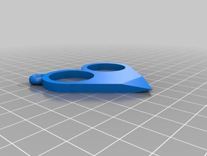 cuore-punch gioielli l'esperimento famiglia auto-difesa utile 3d print model - Mito3D