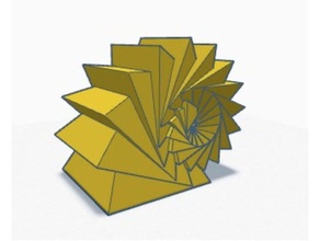 pirâmide espiral fractal A impressão 3d jmu jmu3space math103 estudante 3d print model - Mito3D