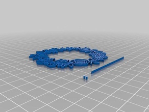 floral circular framescrap 3d printing 3d print model - Mito3D