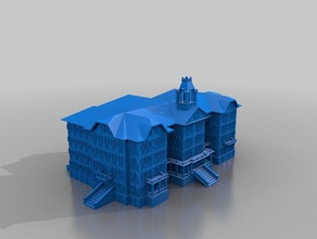 sutton hall iup buildings & structures 3d print model - Mito3D