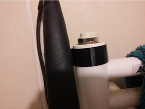 hairstraightener percha silvercrest del cilindro cuarto de baño 3d print model - Mito3D