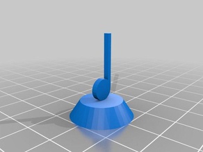 music note token 1 toys & games 3d print model - Mito3D