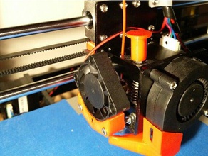 anet a8 - estrusore per il montaggio della ventola Stampante 3d parti fan aggiornamento cambiare filamento cambio rapido 3d print model - Mito3D