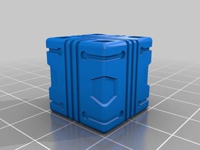 28mm high tech crate props 40k box boxes crates infinity game miniature miniatures scatter terrain sci-fi scifi tabletop wargame wargames wargaming warhammer 3d print model - Mito3D