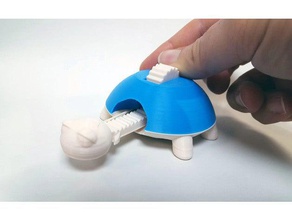 hungrige Schildkröte Spielzeug & game Zubehör Tier Gang mechanisch ist Gummi-band - 3d print model - Mito3D