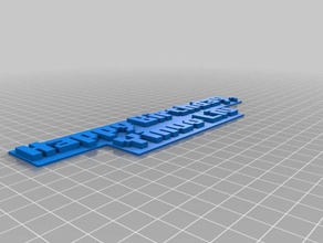 meine angepasste pixelig font-Bibliothek openscad Schilder & logos kundengebundene 3d print model - Mito3D