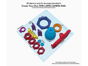 los objetos de proyecto que se describe libro crear su propio lapso tiempo la cámara ferrocarril arduino uno montaje en riel 3d print model - Mito3D