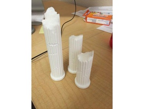 doric columns buildings & structures greek column miniature roman 3d print model - Mito3D