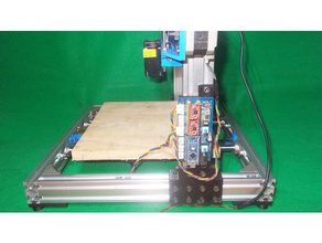 078-hausgemachte laser zeichnen Mühle plotter-3d Drucker-diy-arduino-Roboter-Zeichnungs-Maschinen-Unterbau-Rahmen in der Robotik 3d print model - Mito3D