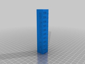 260 - 220 abs temperature tower 3d printing tests customized 3d print model - Mito3D