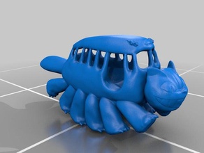 totoro's catbus - improved version toys & games bus cat ghibli neighbor totoro 3d print model - Mito3D