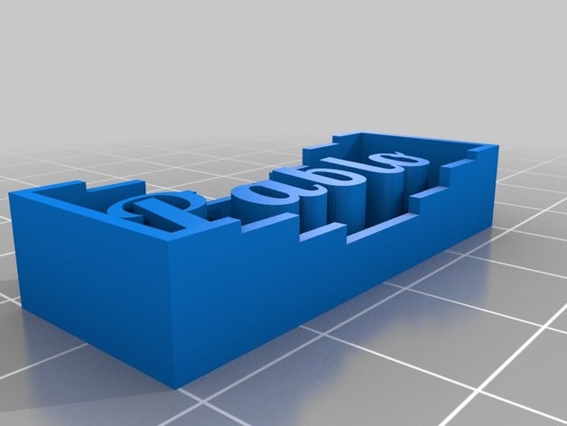 my customized project nameplate generator openscad learning 3D print model - Mito3D