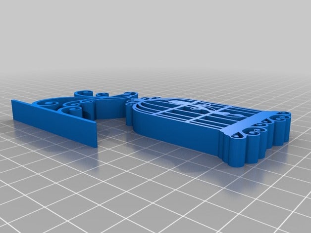 kuş kafesisiluette hurda 3d baskı 3D print model - Mito3D