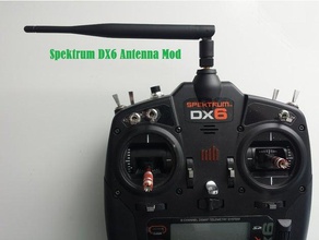 spektrum dx6 gen2 antena mod sma montagem r c veículos fpv 3d print model - Mito3D