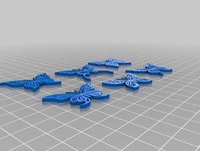 la mariposamariposaaglomeradola chatarra La impresión en 3d 3d print model - Mito3D