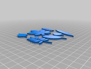 hojashojasaglomeradola chatarra La impresión en 3d 3d print model - Mito3D