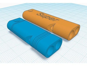 ei9ht - sifflet2tube remix doppio tubo fischio giochi e giocattoli 3d print model - Mito3D