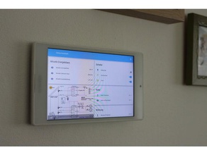 universal unsichtbar tablet-Telefon-Wand-Berg tablet Telefon Wandhalter die Wandmontage 3d print model - Mito3D