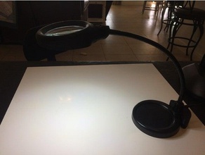 shield lightview pro flex magnifier lamp office light 3d print model - Mito3D