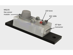 smoke overtemperature sensor 2020 extrusion 3d printer accessories alarm detector 3d print model - Mito3D