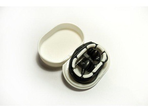 bisagra caso de los auriculares el audio botón 3d print model - Mito3D