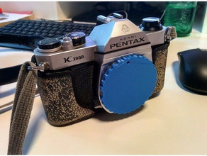pentax k montar tapa del cuerpo de la cámara 3d print model - Mito3D