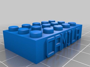 camila bloque lego juguetes de construcción personalizado 3d print model - Mito3D