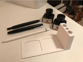 pen ink holder office 3d print model - Mito3D