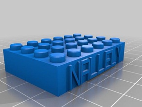 nallely de blocs lego jouets construction personnalisé 3d print model - Mito3D