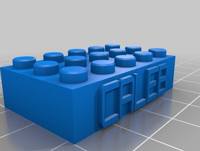 caleb lego block costruzione di giocattoli su misura 3d print model - Mito3D