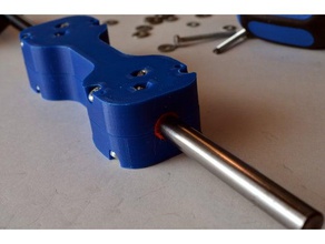 ball bearing based slider 8 mm rod 3d printer parts prusa i3 steel 3d print model - Mito3D