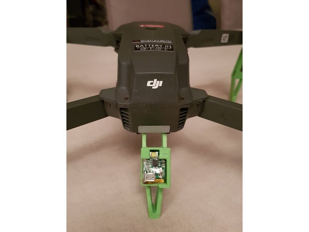 mavic pro firehouse strobe module holder vehicles dji drone 3D print model - Mito3D