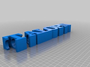 grandson pencil holder signs & logos 3d print model - Mito3D