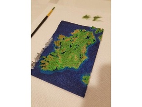 ireland topographical map 3d printing 3d print model - Mito3D
