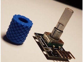 botão codificador giratório eletrônica knob rotary encoder 3d print model - Mito3D