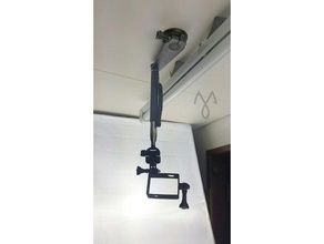 adjustable overpod close up filming camera gopro mount holder monopod overhang overhead stand tripod xiaomi yi 3d print model - Mito3D