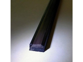 flexible magnetic strip insert holder replacement parts enclosure lack magnet 3d print model - Mito3D