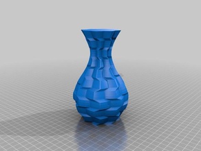 jarrón de ajedrez ordenado capas decoración la espiral florero 3d print model - Mito3D