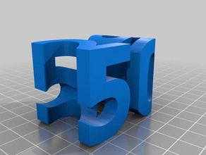 50-29 double view cube interactive art 3d print model - Mito3D
