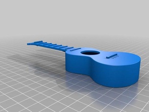 Miniatur-funktionelle Gitarre Musik 3d print model - Mito3D