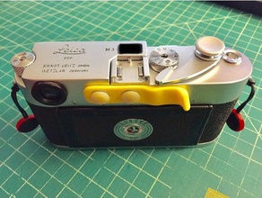 leica m aderência polegar câmera acessório de sapata rangefinder 3d print model - Mito3D