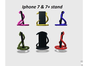snake phone holder - stand iphone 7&7+ household animal apple complex cool craft creative fast 7+ new poison product reptile sculpture sell supports unique usefull 3d print model - Mito3D