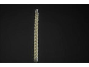 doble espiral de la pluma a menos vueltas fuentes casa con el bolígrafo cristal gran tamaño lápiz stift 3d print model - Mito3D